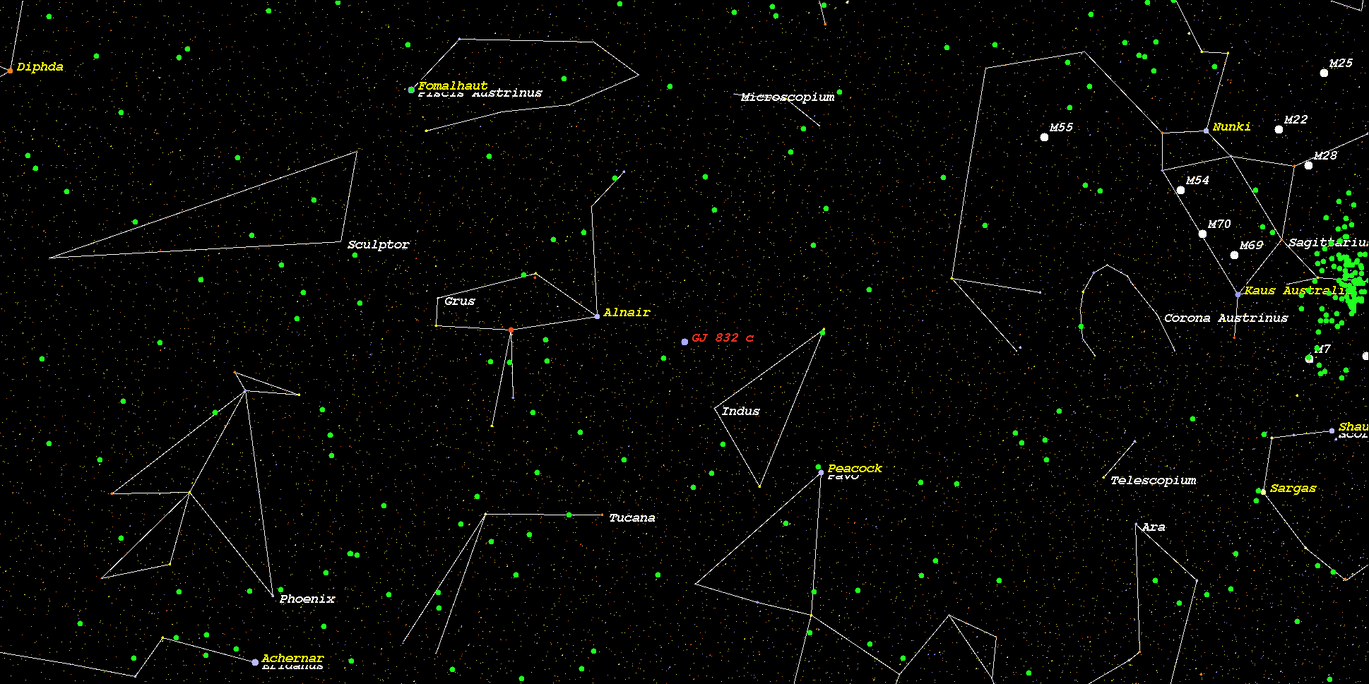 superficie gliese 832 c